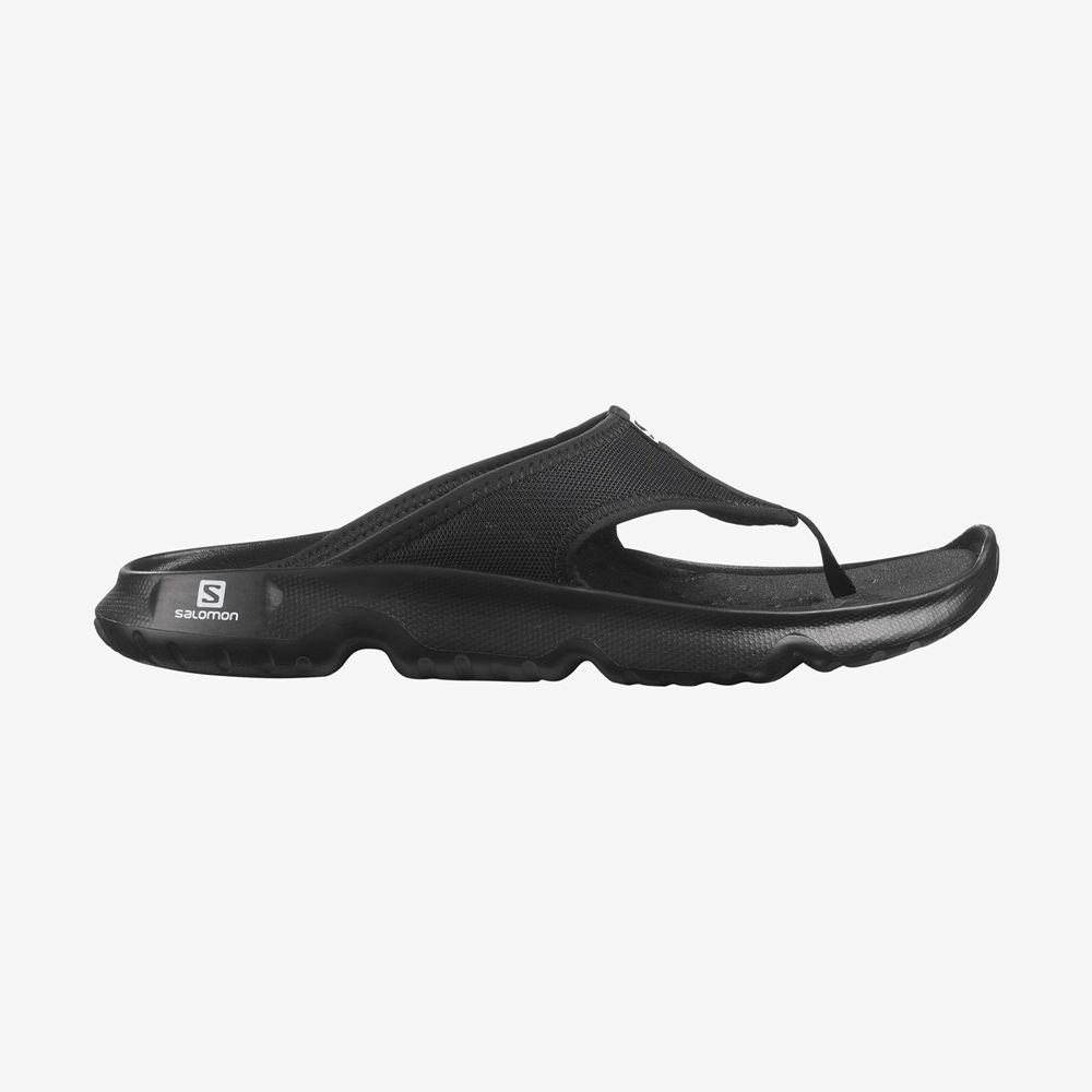 Salomon Singapore Mens Sandals - REELAX BREAK 5.0 Black | 19675-AHGZ